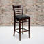 Tabouret de bar en bois à dossier vertical Prompton-535825798-535825793