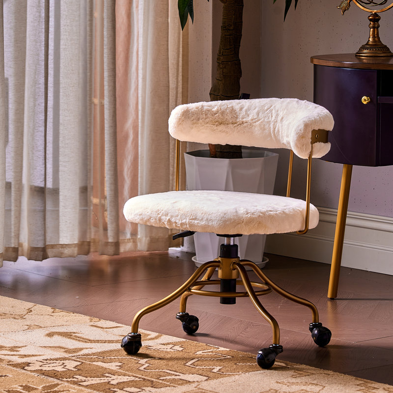 Chaise de bureau Gladun, Blanc