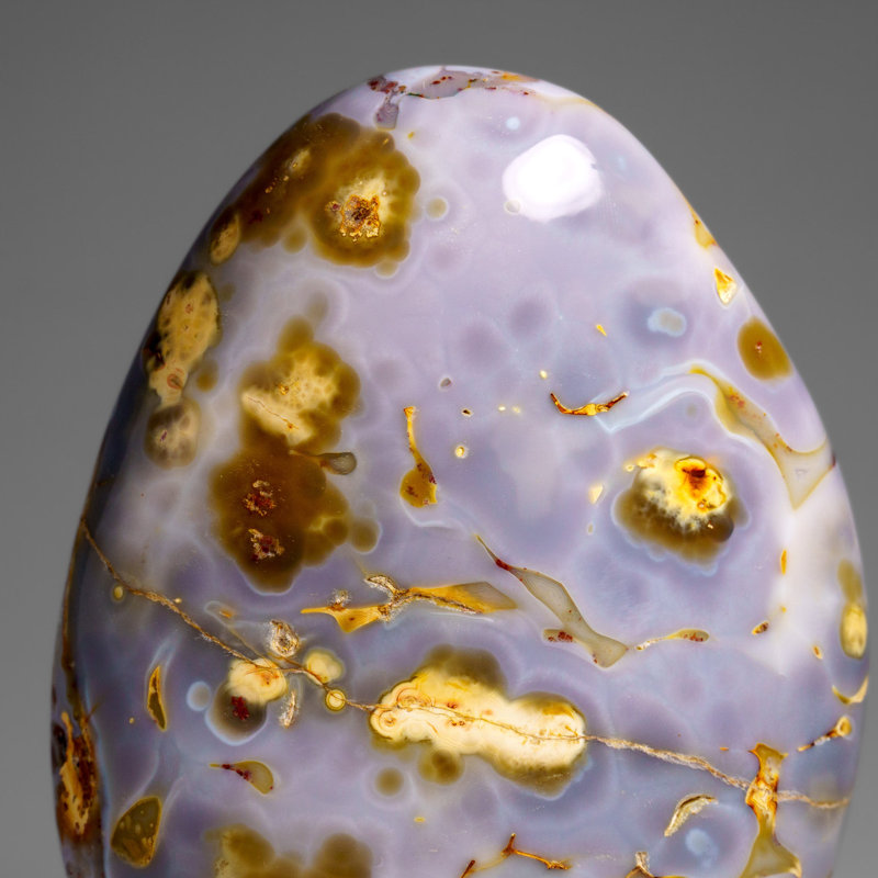 Véritable forme d'agate polie de Madagascar (1,8 lb)