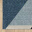Tapis tissé à la machine 3 pi x 5 pi bleu mauve gris et bleu sarcelle