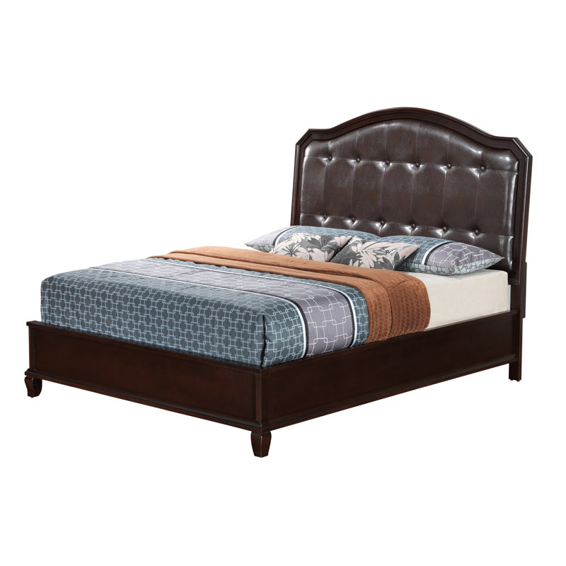 Lit tapissier standard Nora Clarkstown, Cappuccino, Simple