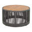 Outdoor Rattan And Acacia Wood Coffee Table For Patio