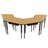 Apex Series Laminate Adjustable Trapezoid 1 Students Activity Table-1835425572-1835425573