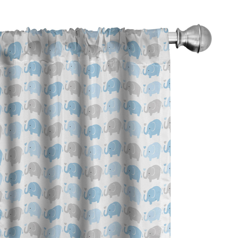 Semi-Sheer Rod Pocket Curtain Panels, 28" x 84"