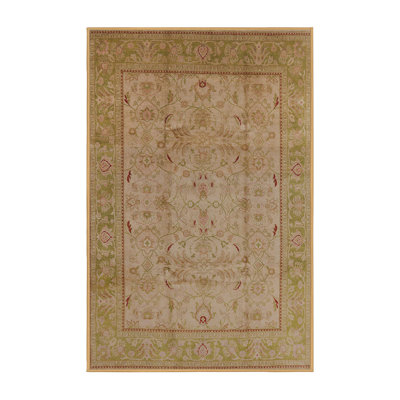 Tapis oriental vert clair / rose Cassady