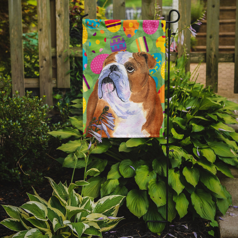 Drapeau de jardin Atara, Bouledogue (brun et blanc)