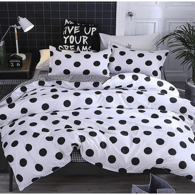 Cotton Blend Dots Duvet Cover
