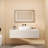 23" Solid Surface Bathroom Sink Oval Vessel Sink