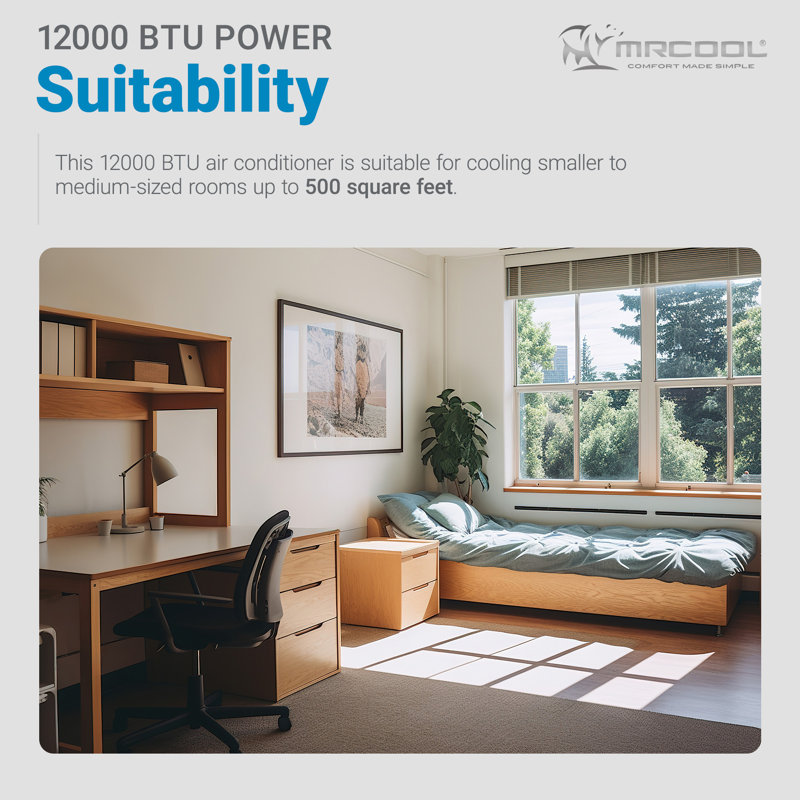 MRCOOL 12,000 BTU White Ductless Mini Split Air Conditioner and Heat Pump