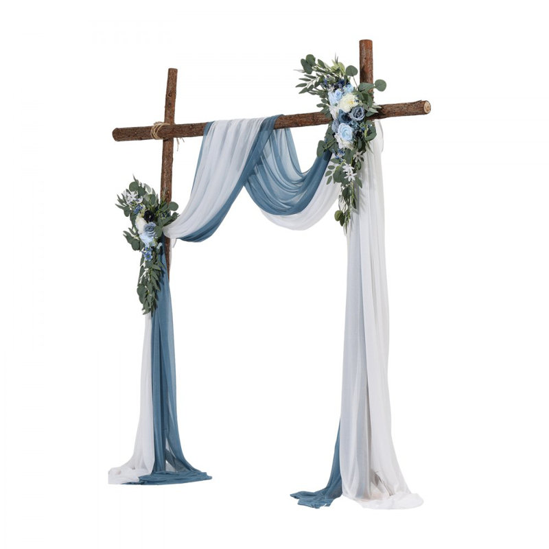 Fabric Backdrops & Signs, 78cm H x 58cm W x 2.5cm D, Blue/White