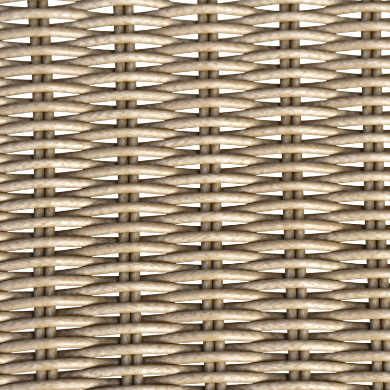 Ensemble de deux chaises d'extérieur Kendall, Naturel