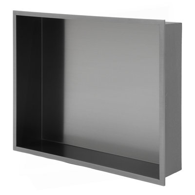 19" X 15" Stainless Steel Shower Niche