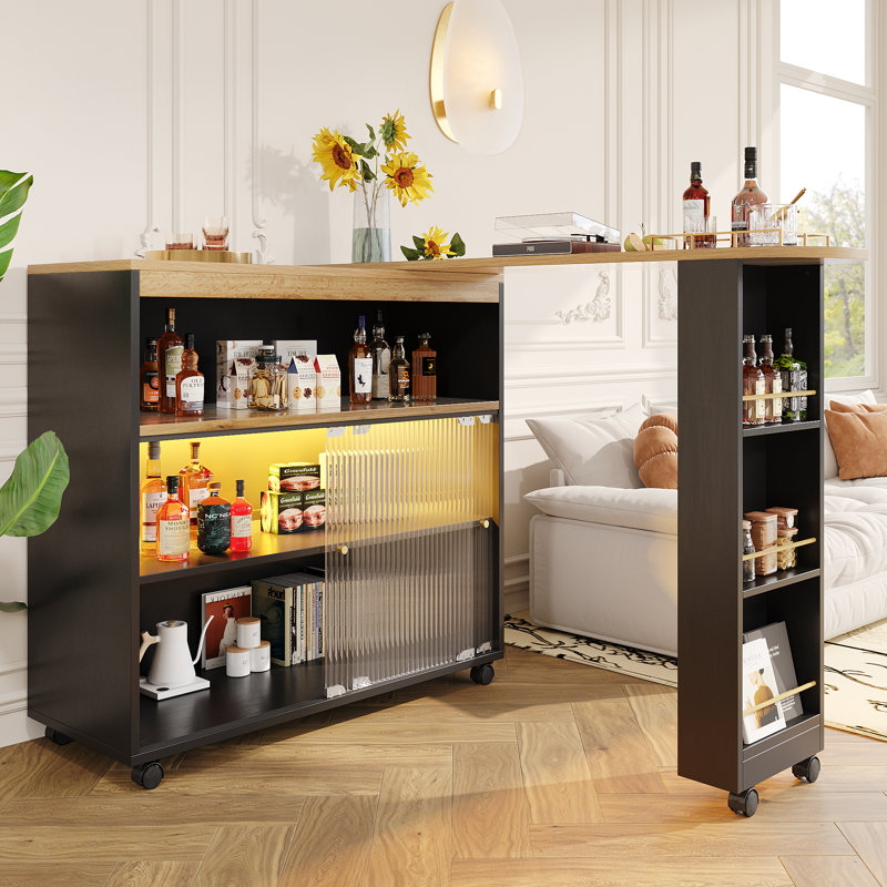 39cm Home Bar, White