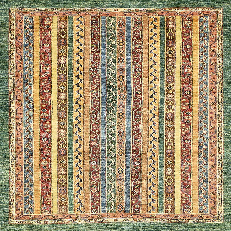 Abstract Indoor Rug, Square 6'
