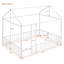 Structure de lit en métal avec clôture, pour enfants, adolescents-1370863891-1370863890