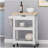 Compact wooden kitchen cart - functionality and style coexist