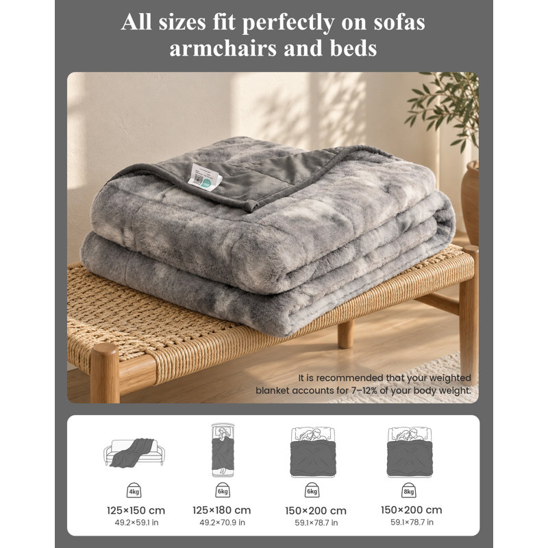 Throw Blanket, 125.00×150.00 cm -4kg
