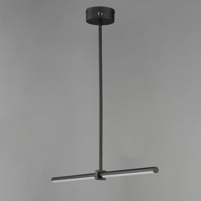 Luminaire suspendu à 2 lumières, Noir