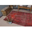Tapis turc tissé à la main dans un style bohémien unique avec un motif rouge et noir pour la décoration intérieure