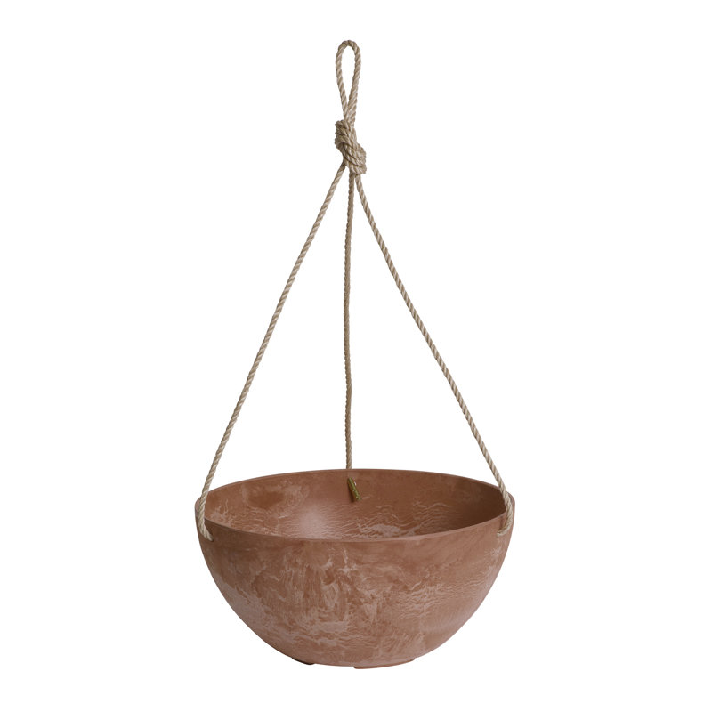 Pollyanna Hanging Planter, 5.75" H x 12" W x 12" D, Rust