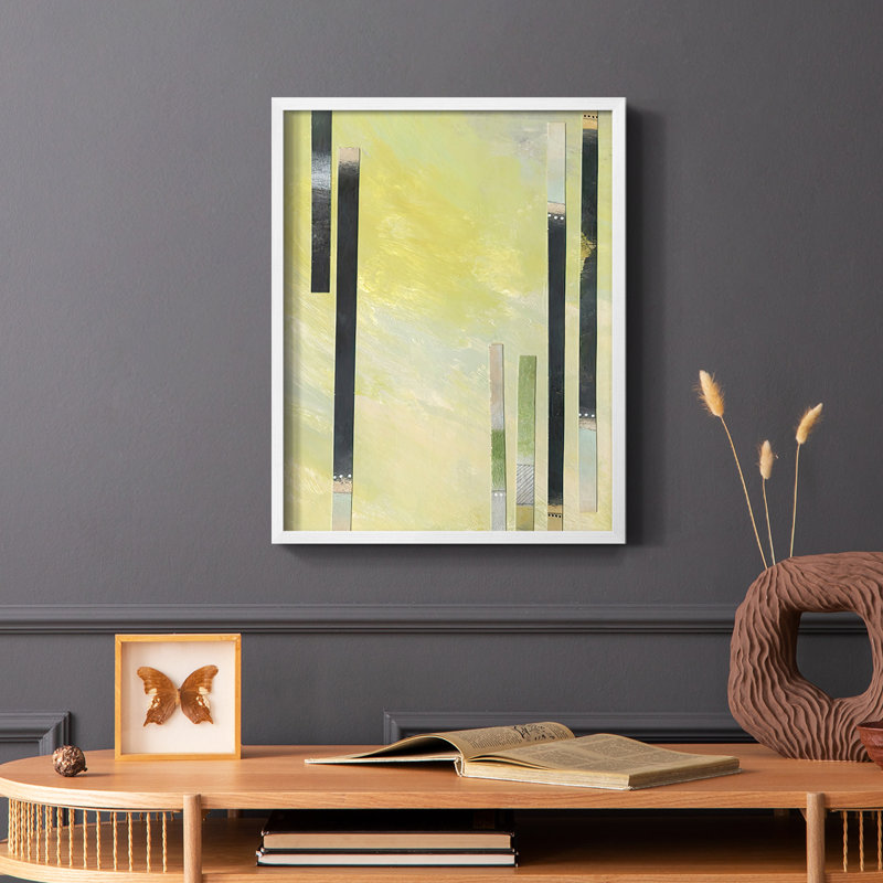 Neutral Assemblage I, reproduction encadrée - bois massif, Blanc, H 10 po x l 8 po