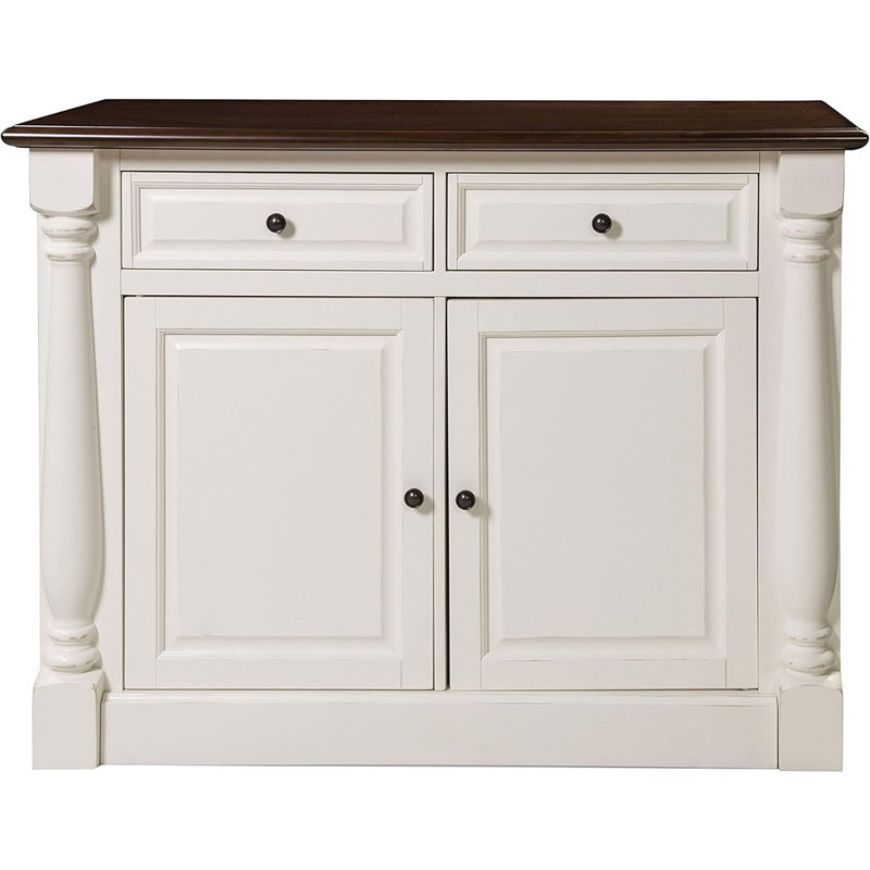 Buffet avec rangement Shelby, blanc