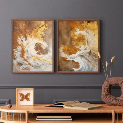 ABSTRACT Series CDXLII - Reproduction encadrée de qualité supérieure - prête à être accrochée - aucun clou requis - aucun clou requis