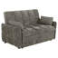 Canapé-lit capitonné capitonné convertible gris foncé-544899748
