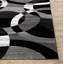 Tapis gris / noir / ivoire à motif géométrique tissé Mehul-22041186