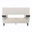 Lit plateforme avec tête de lit, lit plateforme tapissier moderne en velours avec 2 tables de chevet-1306330684-1306330682