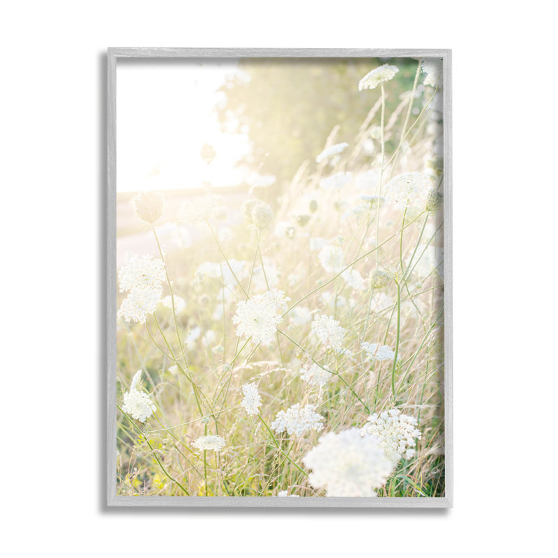 Sunlit Meadow Blooming Wildflowers, estampe numérique par Leah Straatsma, H 20 po x l 16 po x P 1,5 po