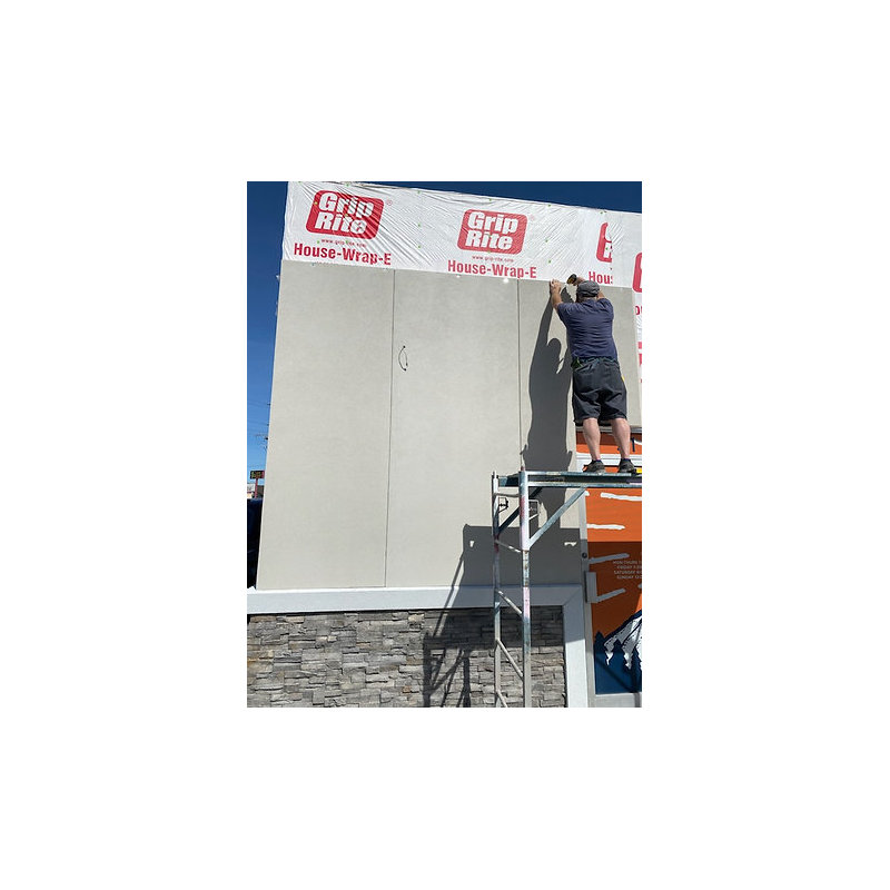 Panneau mural auto-adhésif 48 po x 120 po blanc