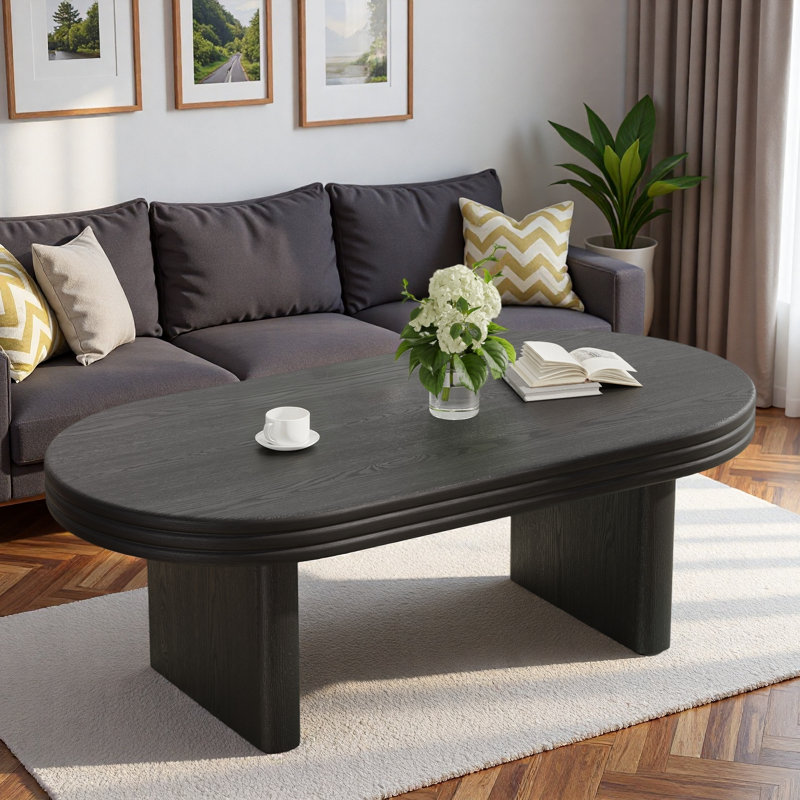 Table basse Mid Century Modern, Noir