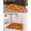 12 po X 12 po Carreaux de terrasse en acacia, paquet de 10, teck doré