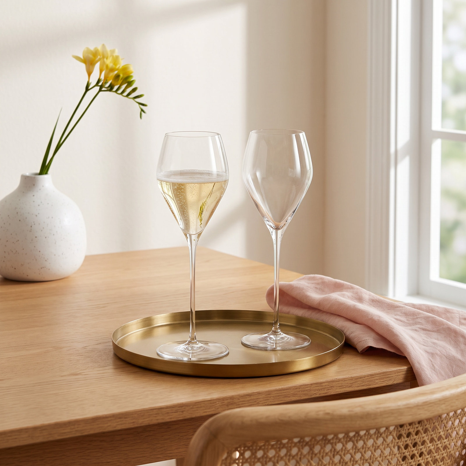 Veloce Crystal Champagne Flute