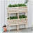 4PCS Raised Garden Bed, Wooden Elevated Planter Box Kit With Bed Liner, DIY Shape, For Flowers Vegetables