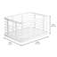 Metal Pantry Basket with Handles - Pantry Storage Baskets for Fruits and Vegetables - Set of 4 - Matte Black-110704740-110704743-110704748