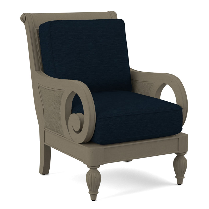 Fauteuil d'appoint Grandview, Performance du sucre gris; 0863-84, Finition pierre de foyer