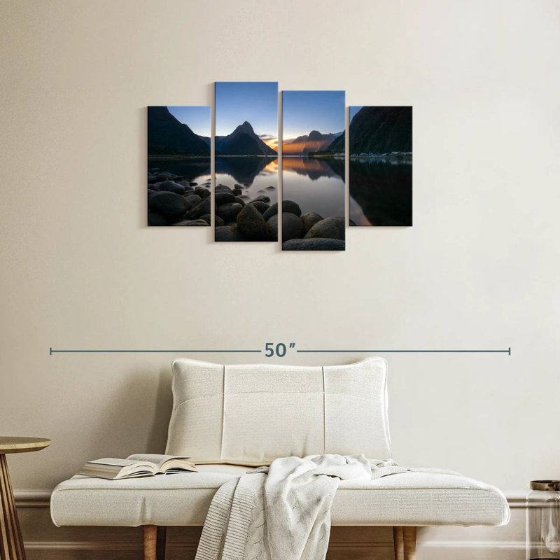 Nicci Milford Sound, lac Sunset, H 22 po x l 36 po