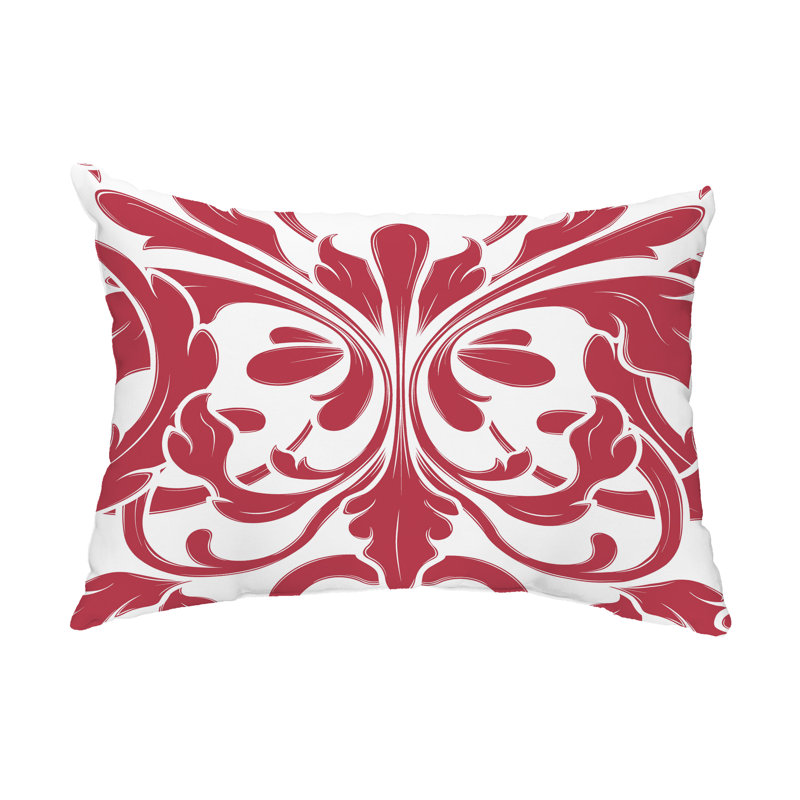 Coussin lombaire intérieur / extérieur British Colonial, Rouge
