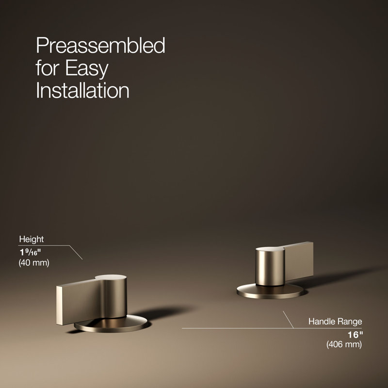 Components Bathroom Sink Handles With Lever Design, Vibrant Brushed Bronze