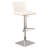 Acarlar Adjustable Height Swivel Faux Leather and Walnut Wood Bar Stool with Metal Base-1489120677-1489120675
