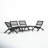 Kismet Acacia 5-Piece Armless Chairs Seating Group-248121990