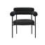 Chaise de salle à manger avec accoudoirs à dossier rembourré Jalon Boucle-1310161325