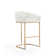 Lioba Upholstered Counter Stool with Metal Frame