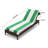 Superior Cabana Striped Cotton Standard Size Towel/ Chaise Lounge Chair Cover Set-554895842-554895840