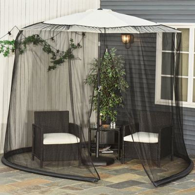 Filet de parasol de patio, filet à auvent universel