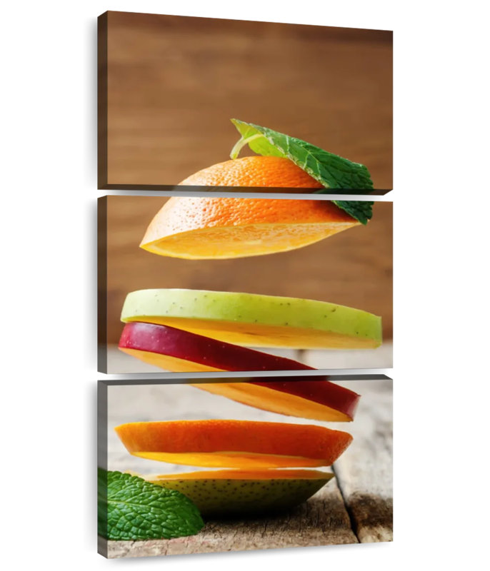 Fruit Slices, 52" H x 24" W