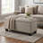 Barlett Linen Blend Upholstered Storage Bench
