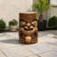 Statue de 13 pouces de haut Tiki avec sculptures Kanaloa